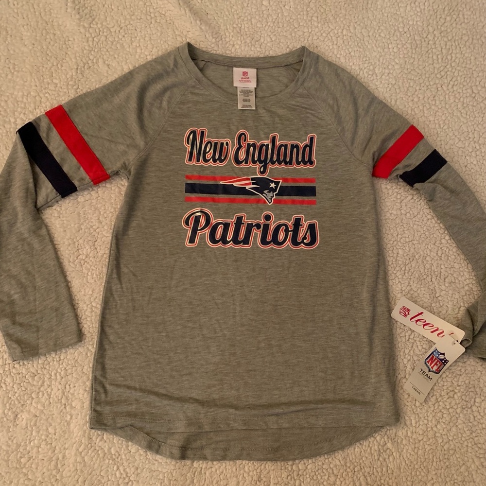 New England Patriots long sleeve pullover (teen)